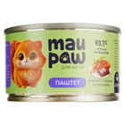 Влажный корм для кошек MAU PAW с курицей и печенью 100 г