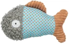 Игрушка Trixie для кошек Рыбка с кошачьей мятой, плюш, серый/голубой/терракотовый, 9 см 4011905828220