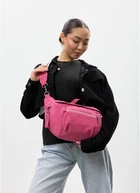 Женская поясная сумка бананка из натуральной замши SAMBAG Розовый (550403821)