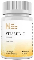 Вітамін С My Nutri Week Vitamin C 500 мг 60 капсул