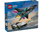 Конструктор LEGO City Реактивний літак проти автомобіля 259 деталей (60489)
