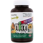 Вітаміни для дітей Natures Plus (Children's Multi-Vitamin, Animal Parade) 180 жувальних цукерок з асорті смаків NAP29982
