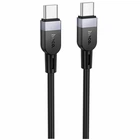 Кабель USB Type-C to Type-C 60W 3м черный силиконовый Hoco X109 для зарядки и передачи данных