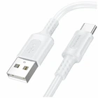 Кабель USB Type-C 3A 1м белый PVC для зарядки и синхронизации Borofone BX111