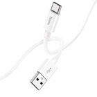 Кабель USB Type-C 1м 3А силіконовий білий Hoco X87 Magic для заряджання та передачі даних