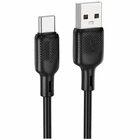 Кабель USB Type-C 3A 3м силіконовий чорний Borofone BX113 для заряджання та передачі даних