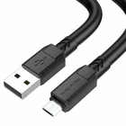 Кабель USB Micro 1м 2.4А черный для зарядки и синхронизации Borofone BX81