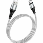 Кабель USB Type-C 3А 1м сірий Hoco X50 Excellent для заряджання та синхронізації пристроїв