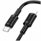 Кабель USB Type-C to Lightning 27W 1м черный Borofone BX111 для быстрой зарядки и передачи данных