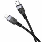 Кабель USB Type-C to Lightning 27W 1м силиконовый черный Hoco X109
