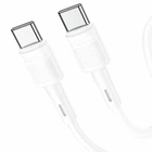 USB кабель Hoco X83 60Вт 1м Type-C to Type-C білий для заряджання та передачі даних
