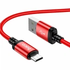 Кабель USB Micro 2.4A 1м красный Hoco X89 Wind для зарядки и синхронизации устройств