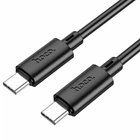 Кабель USB Type-C to Type-C 60Вт 1м 3А для зарядки и синхронизации черный Hoco X88 Gratified
