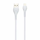 Кабель USB Lightning 1 м 2 4 А для заряджання та передачі даних Hoco X37 білий
