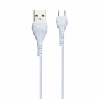 Кабель USB Type-C 3 А 1 м для заряджання та синхронізації білий Hoco X37