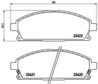 Колодки гальмові BREMBO P56040 Nissan Pathfinder, X-Trail; Infiniti Q, QX; Acura MDX D1060CN91B, D10608H785, 45022S3VA11