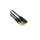 Кабель мультимедійний Jack 3.5mm to 2xJack 3.5 F Extradigital (KBA1646)