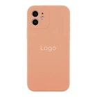 Чохол Silicone Case Full Size with Frame для iPhone 12 72.Kumquat