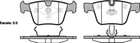 Колодки гальмівні REMSA 121600 Mercedes S-Class, M-Class 1644201020, A1644201020, 0054208220