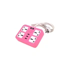 Мережевий фільтр живлення Voltronic TВ-Т15, 4роз, 3*USB Pink (ТВ-Т15-Pink)