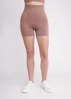 Шорти жіночі безшовні з моделюючим швом Giulia SHORTS SHAPE S/M Brown-mokko