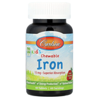Залізо для дітей Carlson Labs (Kid's Chewable Iron) 15 мг 60 таблеток зі смаком полуниці CAR55940