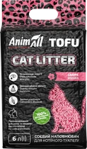 Наповнювач для котячого туалету AnimAll ТОФУ Сакура 2.6 кг / 6 літрів