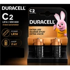 Батарейки Duracell C (LR14, MN1400) 1.5V, щелочные, набор 2 шт