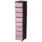 Комод пластиковий R-plastic 8 ярусу Eco Pink