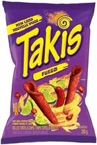 Чипсы Takis Fuego Rolls Hot Chili Pepper & Lime Flavored Spicy 280г