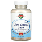 Омега 3-6-9 KAL "Ultra Omega 3-6-9" из бурачника, рыбы и льна (100 гелевых капсул)