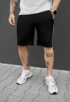 Шорты Мужские Стаф Черные Трикотажные Спортивные Staff Sla Black M (391520)