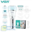 Епілятор VGR 6 в 1 V-733 BLUE 12 насадок IPX7 LED дисплей