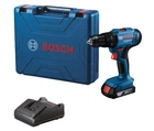 Акумуляторний дриль-шурупокрут Bosch GSB 183-LI (18В, 13 мм, 56 Нм, 2 Агод) ударний + АКБ зарядний пристрій кейс (27038)