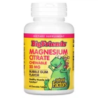 Магний цитрат для детей, 50 мг, вкус жевательной резинки, Magnesium Citrate, Natural Factors, 60 жевательных таблеток