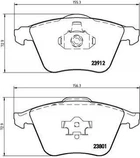 Колодки гальмові BREMBO P24057 Volvo V50, S40, V40, C30, C70; Mazda 3; Ford Focus B3YF3323Z, 93195754, 31212184