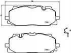 Комплект гальмівних колодок BREMBO P85165 Audi Q7, A5, Q5, A4, A7, A8, A6, Q8, Allroad 4M0698151H, 4M0698151AM, 8W0698151N