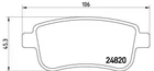 Колодки гальмівні BREMBO P68041 Renault Megane, Scenic, Fluence, Grand Scenic 440604694R, 440603734R, 440603558R
