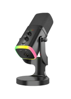 Динамічний Мікрофон XLR/USB для стримінгу та Ігровий RGB-підсвітка Mute Роз'єм для навушників Настільна підставка для PC П
