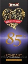 Шоколад черный без сахара какао Torras 85% 100 г