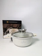 Кастрюля-казан Edenberg 2.3 л с мраморным антипригарным покрытием и крышкой (EB-3951)