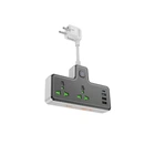 Сетевой удлинитель Hoco AC11A Voyage 2-Position Expansion Socket (1C3A) (8.5 cm) Black
