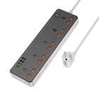 Мережевий подовжувач Hoco AC14A Rico 5-Position Socket (PD30W/1C3A) Black