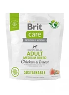 Корм для собак средних пород Brit Care Dog Sustainable Adult Medium Breed с курицей и насекомыми