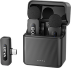 Бездротовий петличний мікрофон Boya BY-V30 Type-C Black