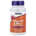 Витамин D3 и MK-7, Mega D3 & MK-7, Now Foods, 120 капсул
