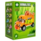 Дитячий конструктор Deer Bus BB121E-F серії "Animal Bus", 105 деталей