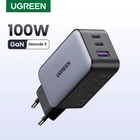 Зарядное устройство 100W Ugreen X756 Nexode X с 3 портами GaN Fast Charger совместимо с iPhone 17 Pro Max, Air 16, 15, 14, 13, 12 Plus, Pixel 9, 8 Pro 7a, Galaxy S25, S24, S23 Ultra, A56, A16, A06, iPad, MacBook Air Black (35038)