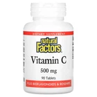 Natural Factors, вітамін C, 500 мг, 90 таблеток (NFS-01300)
