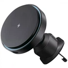 Держатель телефона с Беспроводной Зарядкой Proove Light Circle 15W black (WHLC15010001)